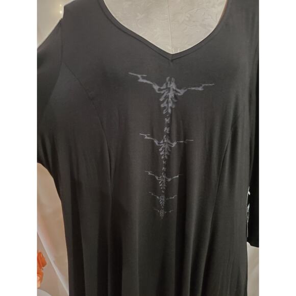 Torrid X Disney Her Universe Maleficent 2 Black Jersey Hi-Low Dress Size 3X NWT - Picture 7 of 15